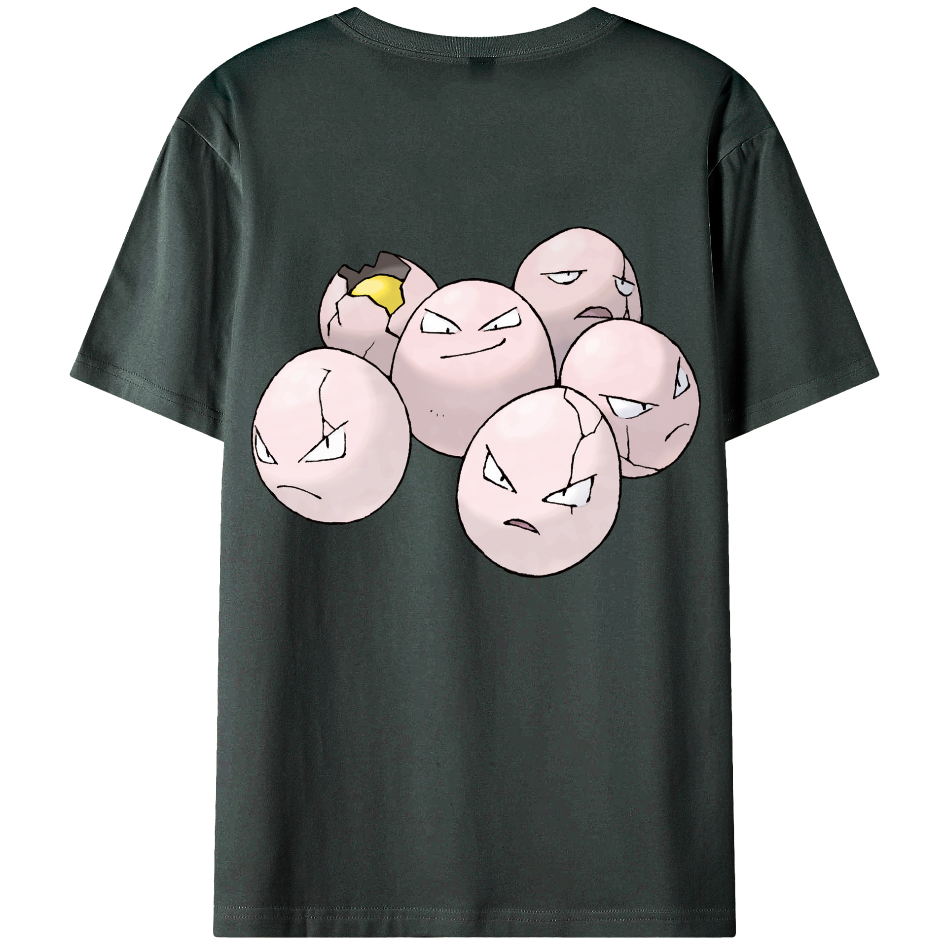 （画像用） ポケットモンスター Pokémon 綿100％ メンズ半袖Tシャツ（バックプリント） 通気性